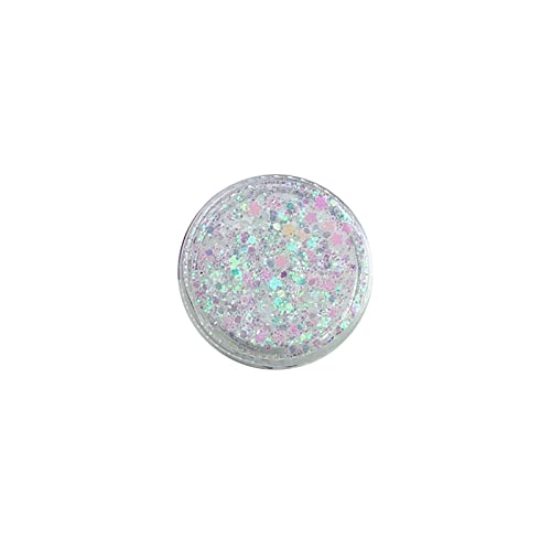 IQYU Farbenfroh Magazin Körper Glitzer Konzerte Musik Festival Rave Zubehör Gesicht Glitzer Gel Pailletten Glitzer Gesichtsfarbe Chunky Glitter Für Augen Lippen Haare Funkelndes Gel (J, One Size) von IQYU