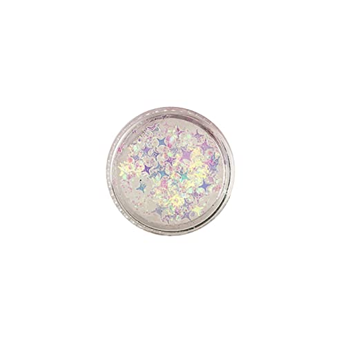 IQYU Farbenfroh Magazin Körper Glitzer Konzerte Musik Festival Rave Zubehör Gesicht Glitzer Gel Pailletten Glitzer Gesichtsfarbe Chunky Glitter Für Augen Lippen Haare Funkelndes Gel (M, One Size) von IQYU