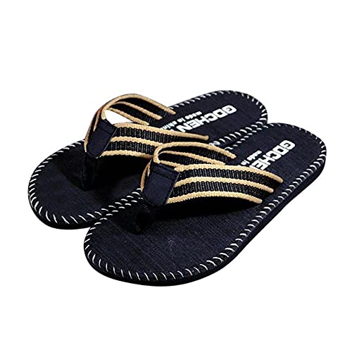 IQYU Flip Flops Herren Zehentrenner Sandalen Herren Fussbett Sommer Sandalen MäNner Offener Zeh Slides Hausschuhe Wasserfest Trekkingsandalen Sommerschuhe Hausschuhe GäSte Waschbar Flip-Flops von IQYU