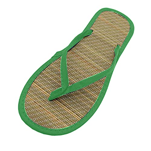 IQYU Flip Flops Unisex Top Vibrant Flipflop Flip Flops Herren Bequeme Zehentrenner Leichte Sommer Badelatschen Outdoor Rutschfeste Sandalen für Strand Schwimmbad (Z02-A-Green, 39) von IQYU