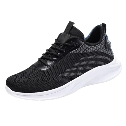 IQYU Freizeitschuhe Herren Sportschuhe Sommer Sneaker Mesh Atmungsaktiv Laufschuhe Weich Leicht Turnschuhe Weichen Sohle Orthopädische Casual Joggingschuhe Bequeme Schnürer Walkingschuhe von IQYU