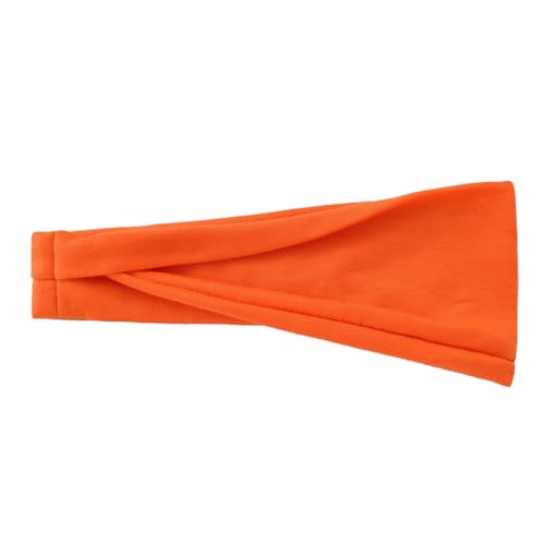 IQYU Haarspangen Jungs Sport-Stirnbänder für Damen und Herren, elastisch, weicher Stoff, rutschfeste Haarbänder, Haarkette für tägliches Training, Yoga, Laufen, Sport, Unisex (Orange, One Size) von IQYU