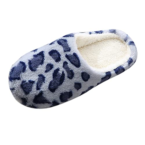 IQYU Hausschuhe Damen Plüsch Gästepantoffeln Hausschuhe Damen Fluffy Hausschuh Sommer Stoffhose Jogger Hausschuhe Damen Herren Loose Fit Freizeithose Winter Plüsch Warm Pantoffeln von IQYU