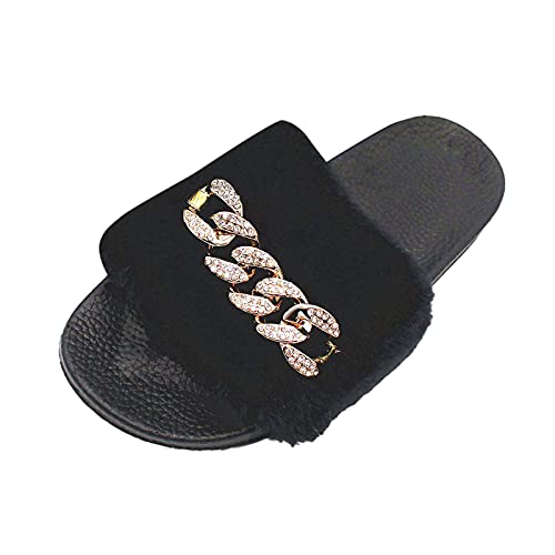 IQYU Hausschuhe Winter Herren Damen Hausschuhe Plüsch Damen Hausschuhe Damen Plüsch Slippers Damen Herren Leichte Atmungsaktive Pantoffeln Reisehausschuhe, Kinderhausschuhe von IQYU