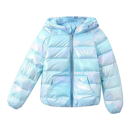 IQYU Kinder Steppjacke MäDchen Winterjacke Mit Fell üBergangsjacke Warm Wintermantel Winter Outdoorjacke Kinderjacken GefüTterte Fleecejacke Warm Steppjacke Daunenmantel Daunenjacke von IQYU
