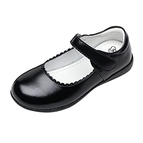 IQYU Mary Jane Flache Schuhe Ballerinas für mädchen,Slip-on Walking Schuh Party Kleid Prinzessin Schuhe Weicher Boden rutschfeste Kinder Abendschuhe Festliche Kleidschuhe MäDchen von IQYU