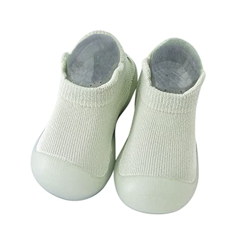 IQYU Plateau Damen Sandaletten Kleinkind Kinder Kleinkind Neugeborenes Baby Mädchen Schuhe Solide Rüschen Weiche Sohlen Erste Antirutschschuhe Prewalker Sneaker Baby Sneaker 23 (Green, 26 Toddler) von IQYU