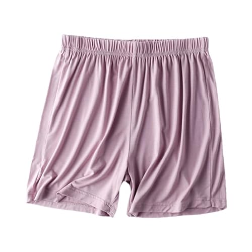 IQYU Pyjamahose Damen Kurz Baumwolle Pyjamahosen Kurzgröße Schlafanzughose Leicht Pyjamahose Weiche Schlafhose Dehnbare Freizeithose Super Soft Nachtwäsche Hose Frauen Lounge Hosen Elastischer Bund von IQYU