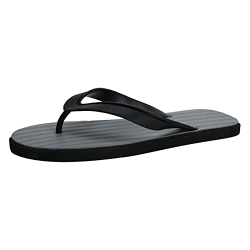 IQYU Schuhe Für Herren 48 Mode Sommer Herren Flip Flops flacher Boden und leichte Abdeckung bequem und einfach einfarbig Flip Flops Herren 42 (Grey, 44) von IQYU