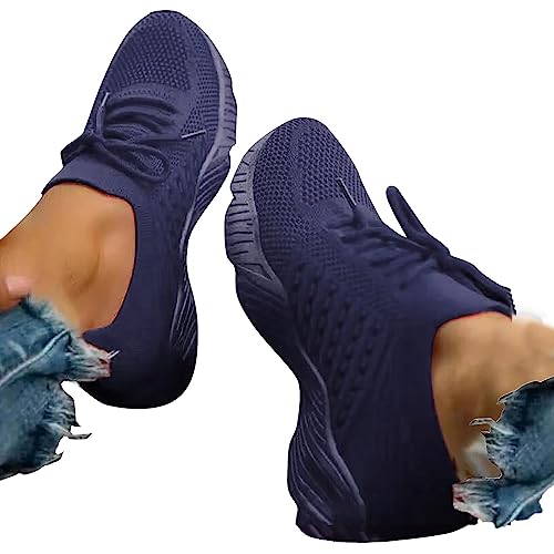 IQYU Sneaker Damen Sommer Sportschuhe Mesh Atmungsaktiv Orthopädische Leichtgewichts Laufschuhe Bequeme Turnschuhe Casual Walkingschuhe Weichen Sohle Straßenlaufschuhe Schnürer Freizeitschuhe IQYU Sneaker Damen Sommer Sportschuhe Mesh Atmungsaktiv Orthopädische Leichtgewichts Laufschuhe Bequeme Turnschuhe Casual Walkingschuhe Weichen Sohle Straßenlaufschuhe Schnürer Freizeitschuhe von IQYU