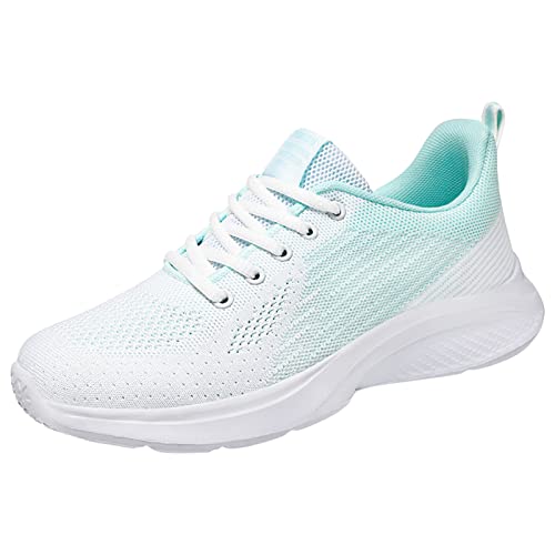 IQYU Sneakers Herren, Joggingschuhe GedäMpft, Tennis Hallenschuhe Damen Flach, Fitnessschuhe Damen Solide, Arbeitsschuhe Damen Leicht, Walkingschuhe Damen Mesh Atmungsaktiv, Mit Weicher Sohle von IQYU