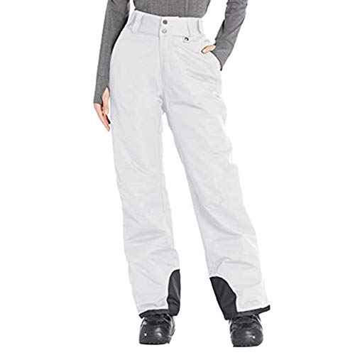 IQYU Softshellhose Damen Warm GefüTtert Wanderhose Wasserdicht Winter Winterhose Trekkinghose Wasserabweisend Outdoor Thermohose Funktionshose Arbeitshose Skihose Snowboardhose von IQYU