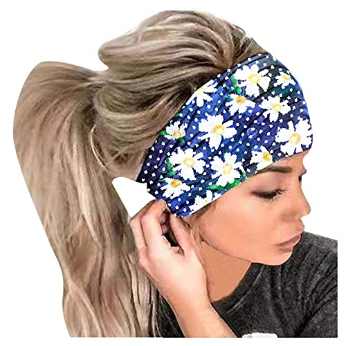 IQYU Stirnband Ohrenwärmer Herren Bandana Headband Headband Women 's elastischer Wrap Frisur Haarreif Fahrrad Dekoration Junge (Blue, One Size) von IQYU