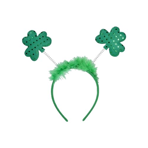 IQYU Stirnband Wintersport Herren St. Day Grünes irisches Stirnband für Erwachsene, Festival-Regenbogen-Stirnband Laufzubehör Damen (Mint Green, A) von IQYU