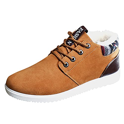 IQYU Trekkingschuhe Herren,Herren Warm Winterstiefel,Herren Wasserdicht Sneaker,Fitness Walkingschuhe Fur Manner,Sicherheitsschuhe Herren Atmungsaktiv,SchnüRung Joggingschuhe Leicht Wasserdicht von IQYU