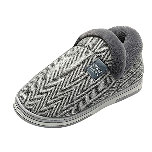 IQYU Unisex Gästepantoffeln Warme Hausschuhe Hausschuhe Damen Herren Open Toes Pantoffeln Herren Hausschuhe 44 Unisex Hüttenschuhe Pantoletten Slippers Damen Pantoffel House Slip von IQYU