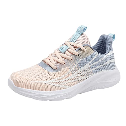 IQYU wasserdichte Leichte Schuhe Damen Laufschuhe Leichte Weiche Sohle Outdoor Sport Freizeitschuhe Extra Breite Schuhe Damen Weite M (Beige, 40) von IQYU