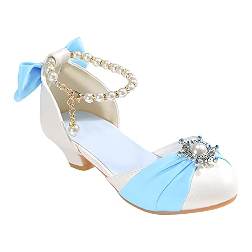 Kinder Bowknot Performance Tanzschuhe FüR MäDchen Absatzschuhe Kinderschuhe Perle Strass GläNzende Kinder Prinzessin Schuhe rutschfeste Elegant MäDchenschuhe Weich Besohlte Bequeme Kleinkindschuhe von IQYU