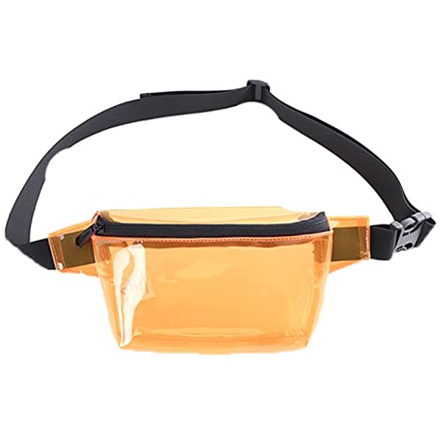 Kurze Sporthose Herren Mit Taschen Bauchtasche für Damen, transparent, durchsichtig, Gelee, Umhängetasche, Taille, Reise, Bauchtasche, Schultertasche, superleicht, für Henkel Für Taschen (A, One Size) von IQYU