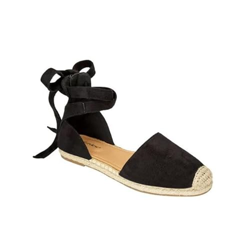 Sandaletten Damen Flach Weiß, Sandal Damen Vorne Geschlossen Flachesandalen Sandalen Mit Knöchelriemen Espadrilles Weiche Freizeitsandalen Sommer Strandsandalen Atmungsaktive Trekkingsandalen Leicht von IQYU