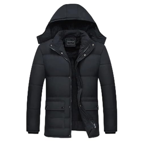 Solid Softshelljacke Herren,Langarm Herren Baumwolle,Herren üBergangsjacke Mit Kapuze,Outdoor Freizeitjacke,Hoodie Mit ReißVerschluss,Herren Strickjacke,Herbst Und Winter Freizeitmantel von IQYU