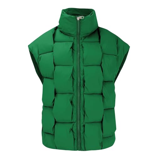 Steppweste Damen Leicht Grosse Grössen - Kuze Daunenweste Damen Beige Ärmellos Weste Mit Stehkragen Damenwesten Gepolstert Daunenmantel Outdoor Winterjacke Puffer Weste Übergangsweste/Damenjacken Steppweste Damen Leicht Grosse Grössen - Kuze Daunenweste Damen Beige Ärmellos Weste Mit Stehkragen Damenwesten Gepolstert Daunenmantel Outdoor Winterjacke Puffer Weste Übergangsweste/Damenjacken von IQYU