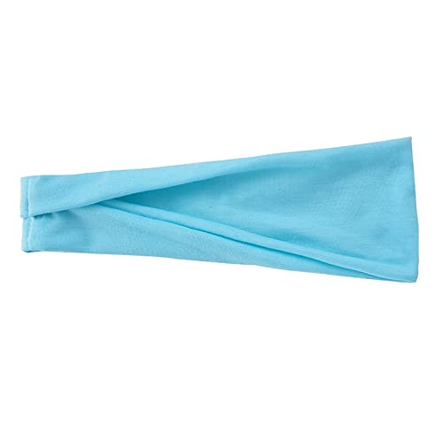 Stirnband Kinder Jungen Gleiches europäisches und amerikanisches Sport-Stirnband für Männer und Frauen, Yoga-Stirnband, Laufstirnband, schweißabsorbierendes Stirnband, Haarband (Blue, One Size) von IQYU