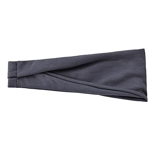 Stirnband Kinder Jungen Gleiches europäisches und amerikanisches Sport-Stirnband für Männer und Frauen, Yoga-Stirnband, Laufstirnband, schweißabsorbierendes Stirnband, Haarband (Grey, One Size) von IQYU