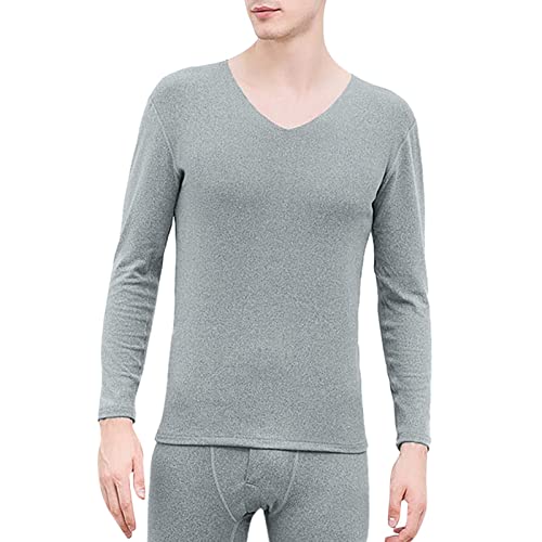 Thermounterhemd Herren Langarm Warm - Ski- & Thermowäsche Set Lange Unterwäsche Winter Skiunterwäsche Merino-Unterwäsche Funktionsunterwäsche Warm Schlafanzug Funktionsunterhemd & Thermounterhose von IQYU