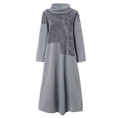 Winterkleid Damen Langarm Warm Elegant - Strickkleid Damen Winter Lang Rollkragen-Sweatkleid Vintage Rollkragenpullover Baumwolle Oversize Pulloverkleid Elegant Maxikleid Casual Pullikleid Sweater Winterkleid Damen Langarm Warm Elegant - Strickkleid Damen Winter Lang Rollkragen-Sweatkleid Vintage Rollkragenpullover Baumwolle Oversize Pulloverkleid Elegant Maxikleid Casual Pullikleid Sweater von IQYU
