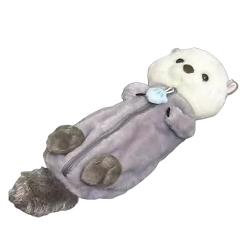 IRCKONCI Niedliches Federmäppchen, Kosmetiktasche, Plüschtier-Federmäppchen, Niedliche Aufbewahrungstasche Mit Kreativem Reißverschluss, for Schulbedarf Im Büro, College(*2) von IRCKONCI