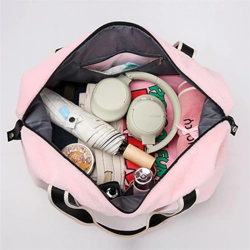 Frauen Sporttasche Reise Fitness Handtasche Casual Reise Seesack Outdoor Sport Wochenende Freizeit Leichte Touring Lagerung Taschen(Grey) von IRFHDCX