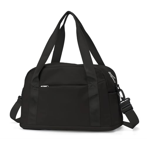 Großes maximales Handgepäck for Männer und Frauen, Sporttasche, Wochenendtasche, Reisetasche(Black) von IRFHDCX