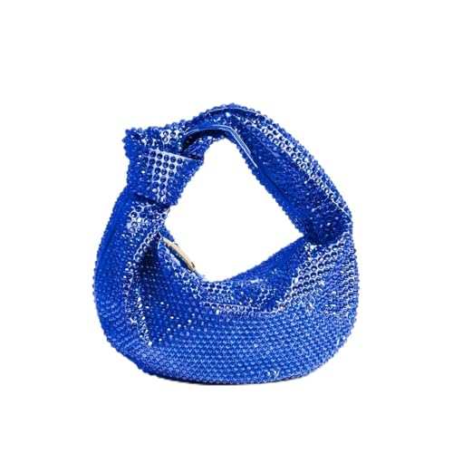 IRFHDCX Damen-Clutch, Strass-Abendtasche, geknotet, glitzernde Kristall-Diamant-Hochzeitshandtasche, glitzernde Partytasche(D) von IRFHDCX