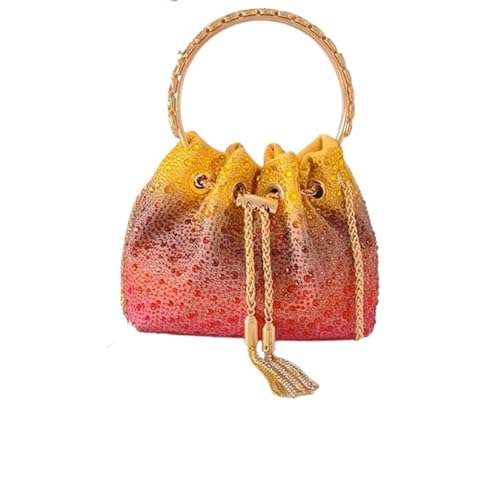 IRFHDCX Taschen for Frauen Handtasche Glänzende Diamant Tasche Abend Bankett Tasche Kristall Strass Umhängetasche(Multicolored-B) von IRFHDCX
