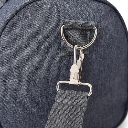 Outdoor Männer Reisen Sport Taschen Leichtes Gepäck Business Zylinder Handtasche Frauen Outdoor Duffel Wochenende Umhängetasche Umhängetasche Pack(Blue) von IRFHDCX