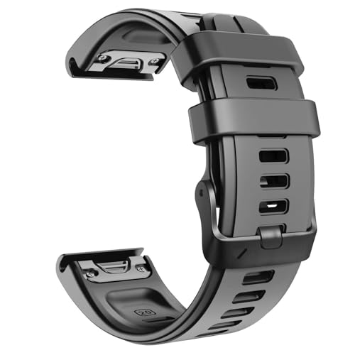IRFKR Für Fenix ​​5S Plus Band Silikon Sportuhrenarmbänder für Fenix ​​5S/Fenix ​​7S/Fenix ​​6S/Fenix ​​6S Pro/D2 Delta S Smart Watch Band(Black) von IRFKR