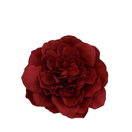 Rosen Haarspange 2 stücke Retro Rote Rose Haar Clip Vintage Urlaub Stil Große Blume Pony Seite Clip Party Strand Haar(RD) von IRGVJIFR