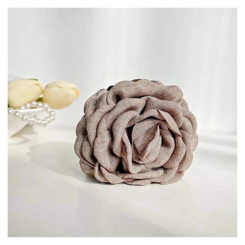 Rosen Haarspange 3 stücke Drei-dimensional Rose Blume Haar Klaue Handgemachte Stoff Blumen Greifen Haar Clip(J-8.5cm) von IRGVJIFR