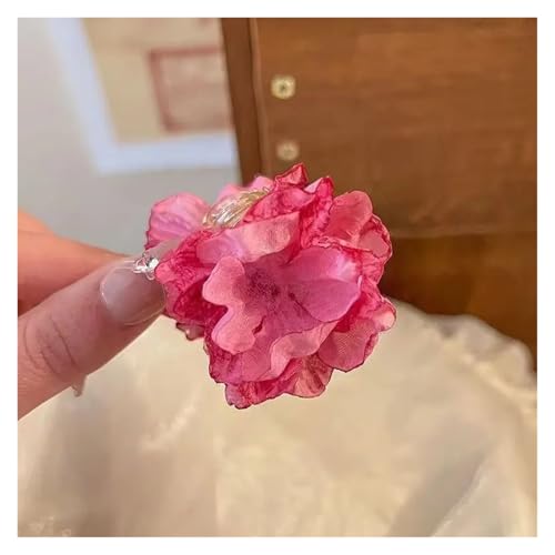 Rosen Haarspange 3 stücke Rose Half-up Haar Clip for Frauen Seite Kleine Größe Clip Frühling Blume Haar Clip(Red) von IRGVJIFR