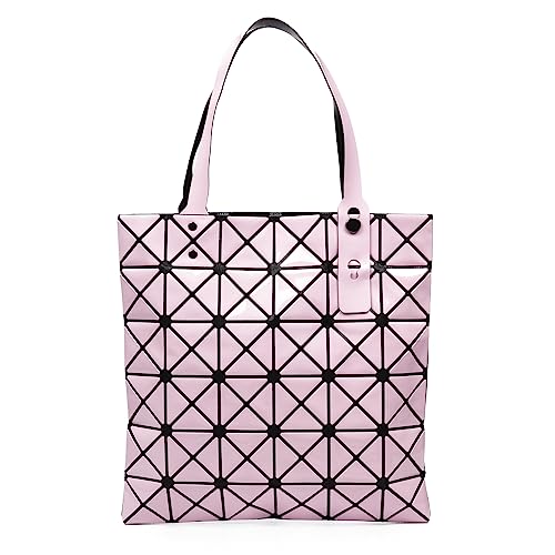 IRIA QUINTANA. Zerbo Schultertasche mit geometrischem Muster, PVC, 32 x 2,5 x 31,5 cm, Farbe: Hellrosa, hellrosa, Utility IRIA QUINTANA. Zerbo Schultertasche mit geometrischem Muster, PVC, 32 x 2,5 x 31,5 cm, Farbe: Hellrosa, hellrosa, Utility von IRIA QUINTANA