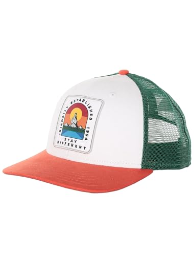 IRIEDAILY Baseball-Cap Unisex - Stonefinger Meshcap in Orange Green, One Size von IRIEDAILY