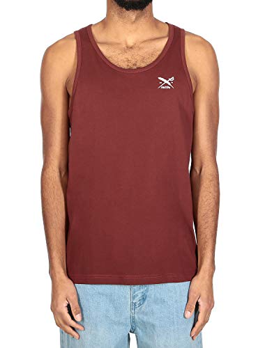 IRIEDAILY Herren Tanktop aus Bio-Baumwolle - Chestflag Tank in Dark Rum, S von IRIEDAILY