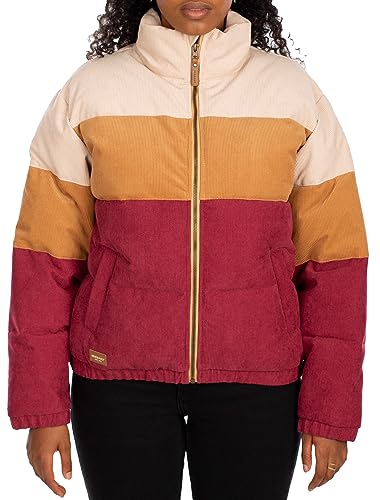 IRIEDAILY Cordy Puffer Jacket, Dark Red, L von IRIEDAILY