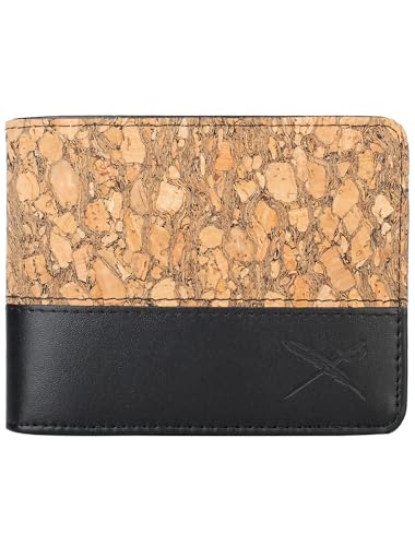 IRIEDAILY Cork On Wallet in Cara Black von IRIEDAILY