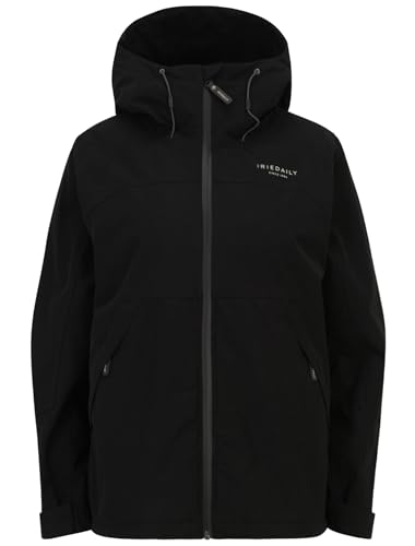 IRIEDAILY Damen Jacket KAT HOODED umweltfreundlich relaxed Fit black von IRIEDAILY