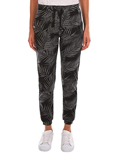 IRIEDAILY Damen Jogginghose - La Palma Pant in Black-Anthra, L von IRIEDAILY