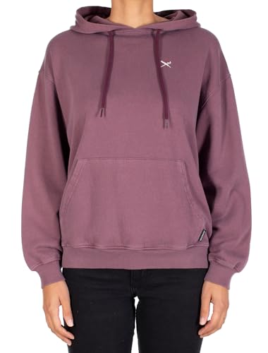 IRIEDAILY Damen Kapuzenpullover - Flagli Hoodie in Aubergine, L von IRIEDAILY