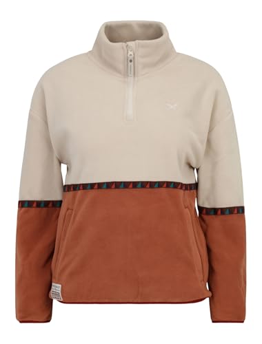 IRIEDAILY Damen Troyer HOLINA Fleece recyceltes Material Regular Fit Cedar Wood von IRIEDAILY