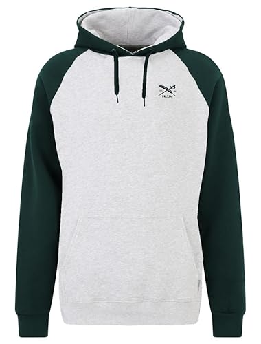 IRIEDAILY De College Hoodie, Bio-Baumwolle, ash Heather, XL von IRIEDAILY